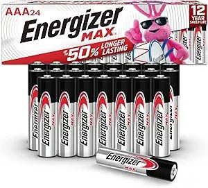 Energizer MAX AAA Alkaline Batteries, 24-Count